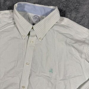 Brooks Brothers Regent Fit Striped Oxford Button Down Shirt Chest Logo Sz 2XL